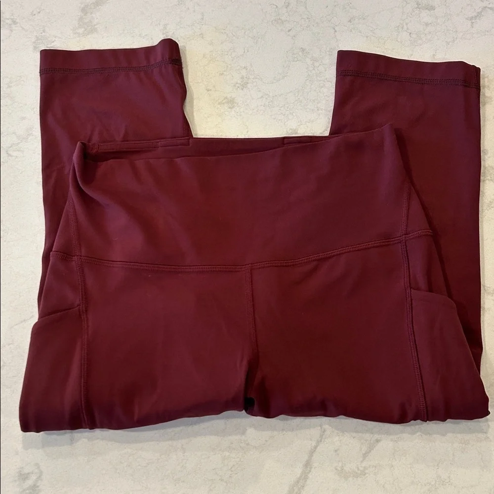 Lululemon Side Pocket Crop High Waist Leggings 22